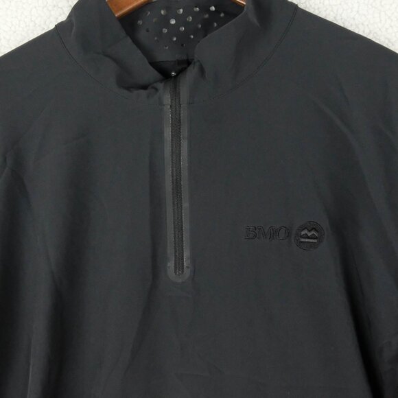 Nike Golf Jacket Mens Extra Large Black Quarter Zip Lightweight Performance - Picture 2 of 10
